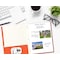 Better Office Products 2 Pocket Paper Folders Portfolio W/Prongs, Matte Texture, Letter Size, Orange, 50PK 84217 - alternate 2